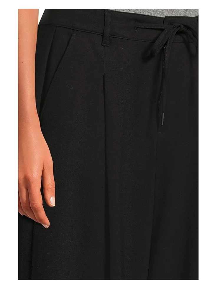 Женские брюки Liverpool Los Angeles High-Rise Wide Leg Pleated — изображение 4 из 5, черный