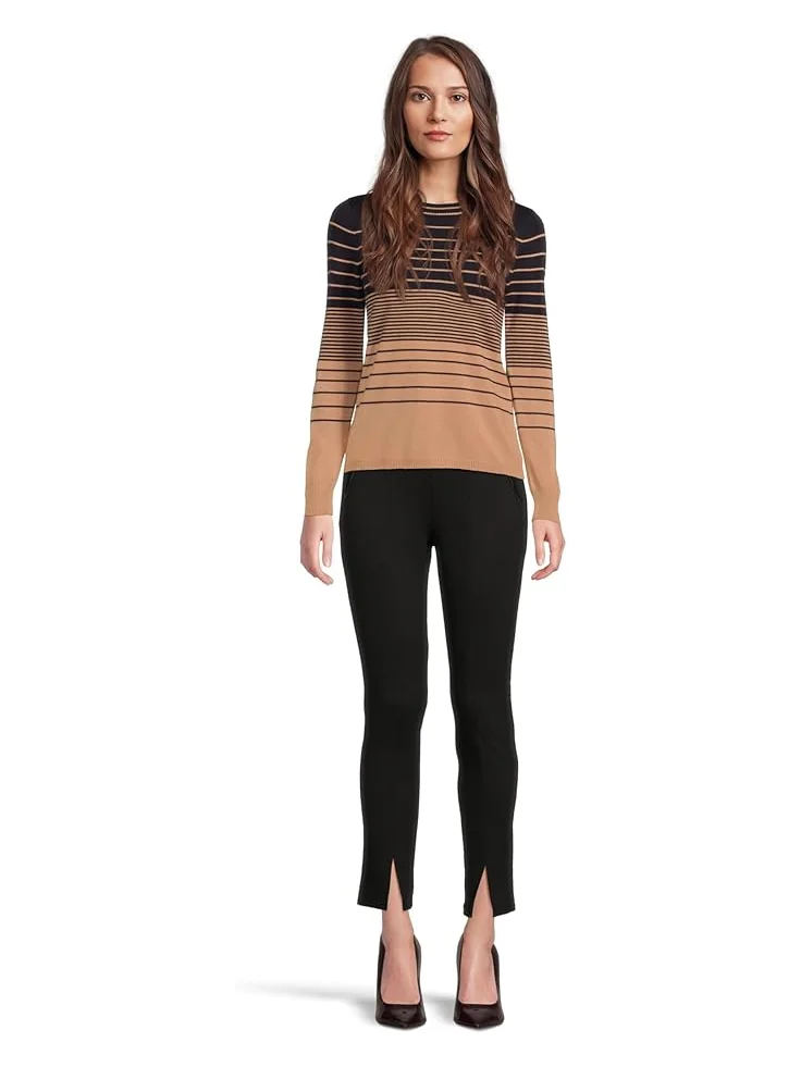 Женские брюки Liverpool Los Angeles High-Rise Pull-On Legging W/ Slit Hem — изображение 5 из 5, черный