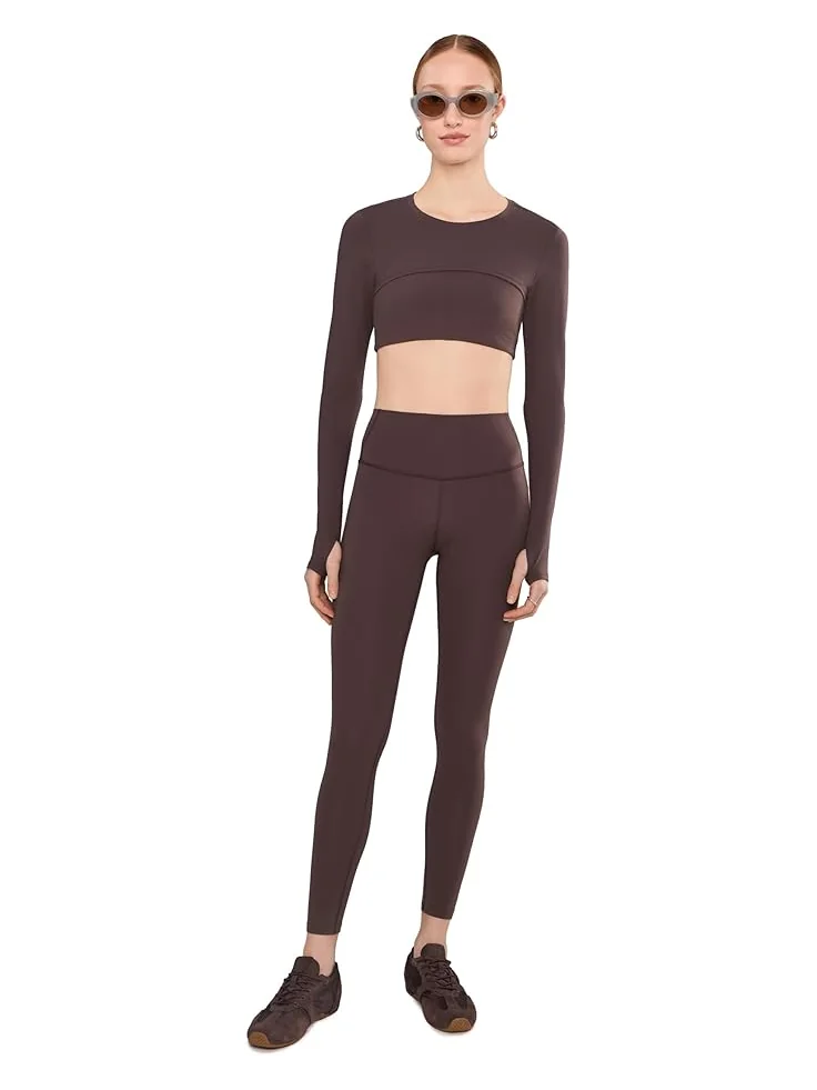Женские брюки Splits59 Airweight High-Waist 26" — изображение 2 из 5, коричневый