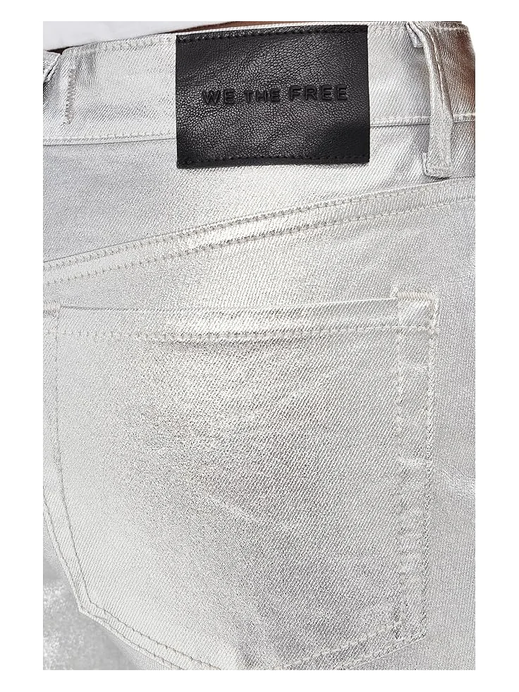 Женские брюки Free People Oracle Metallic — изображение 5 из 5, божественный