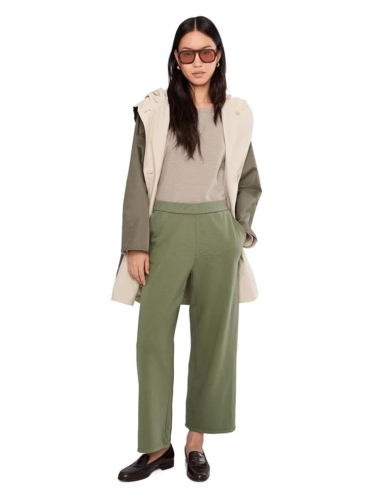 Женские брюки Eileen Fisher Garment Dyed Terry Wide Ankle — изображение 2 из 5, благовоние