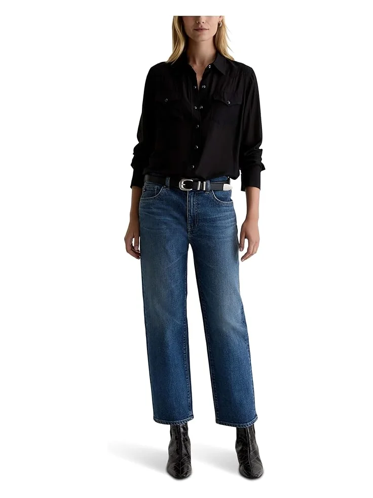 Женские джинсы AG Jeans Brinley Mid Rise Straight, Hotel California — изображение 5 из 5, отель калифорния
