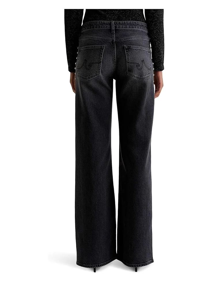 Женские джинсы AG Jeans Adria Low Rise Baggy Wide Leg, Immensity — изображение 2 из 5, безмерность