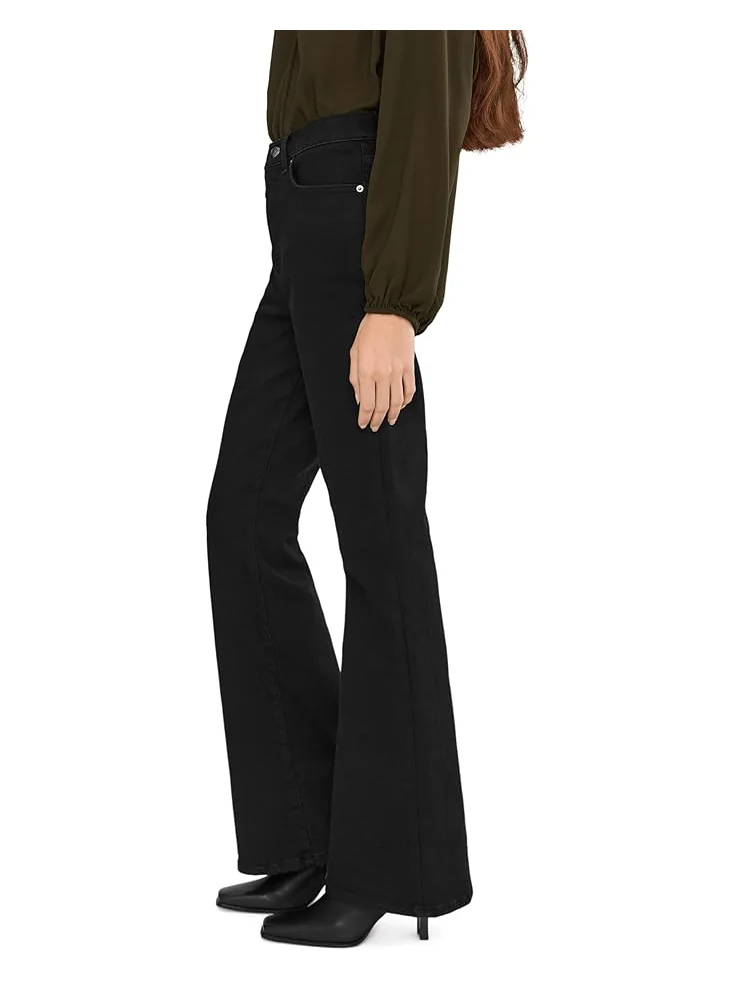 Женские джинсы Madewell Stretch Flare черные — изображение 3 из 5, черный