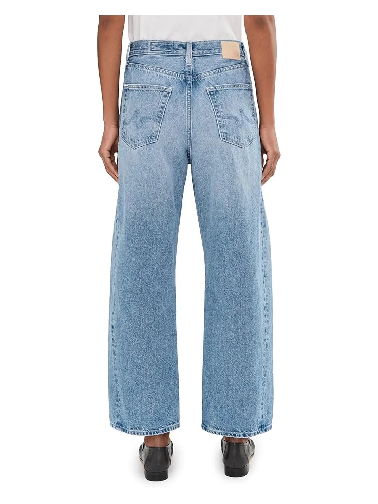 Женские джинсы AG Jeans Hattie High Rise Barrel — изображение 4 из 5, серый