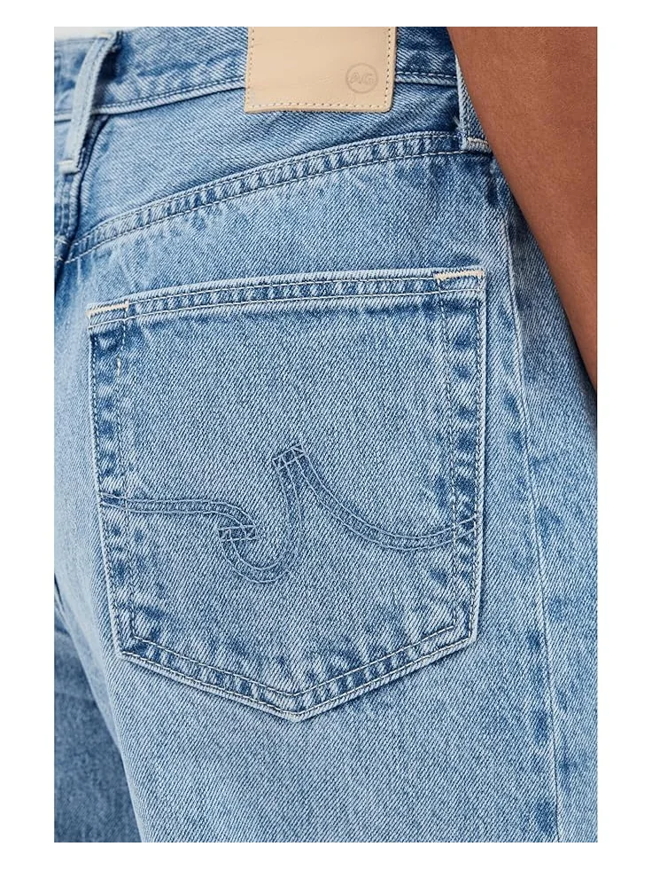 Женские джинсы AG Jeans Hattie High Rise Barrel — изображение 5 из 5, серый