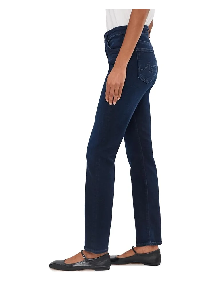 Женские джинсы AG Jeans Mari Mid Rise Slim Straight, 3 Years Gravity — изображение 3 из 5, серый