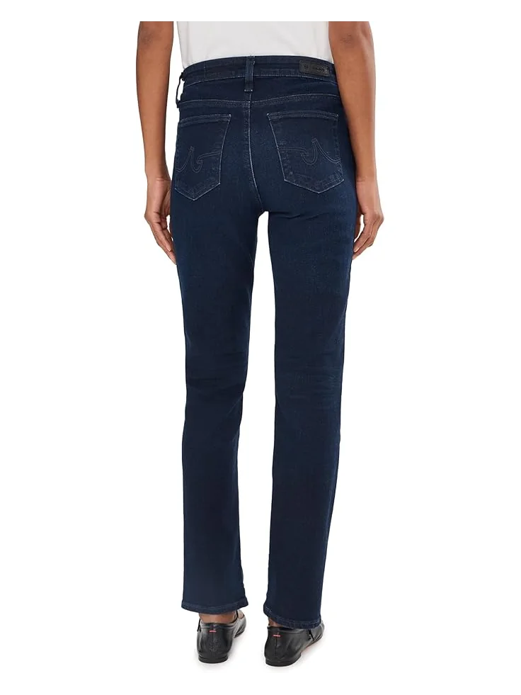 Женские джинсы AG Jeans Mari Mid Rise Slim Straight, 3 Years Gravity — изображение 4 из 5, серый