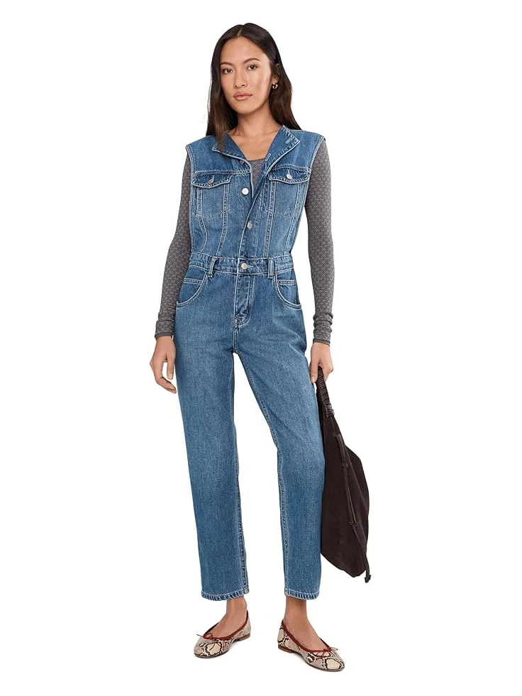 Женский комбинезон All You Need Denim Covera от Free People — изображение 2 из 5, синий
