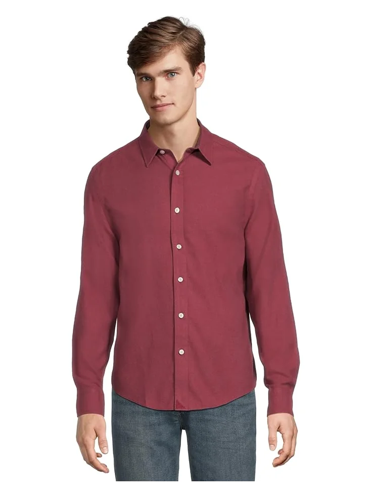 Мужская рубашка UNTUCKit Long Sleeve Wrinkle Free Veneto — коричневый