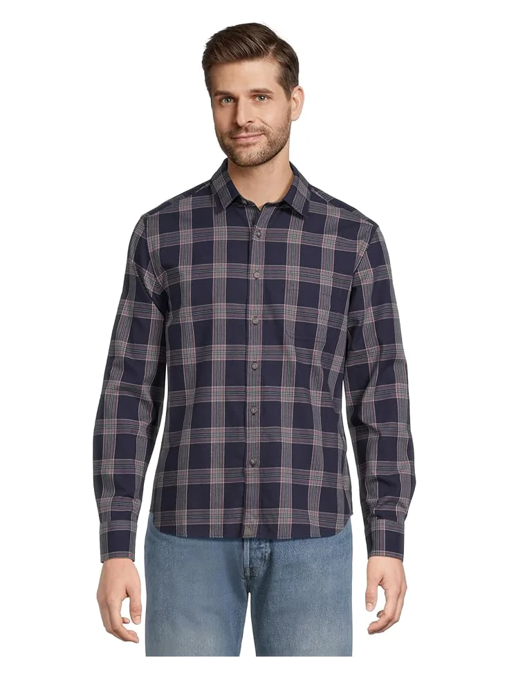 Мужская фланелевая рубашка UNTUCKit Long Sleeve Gahard — синий