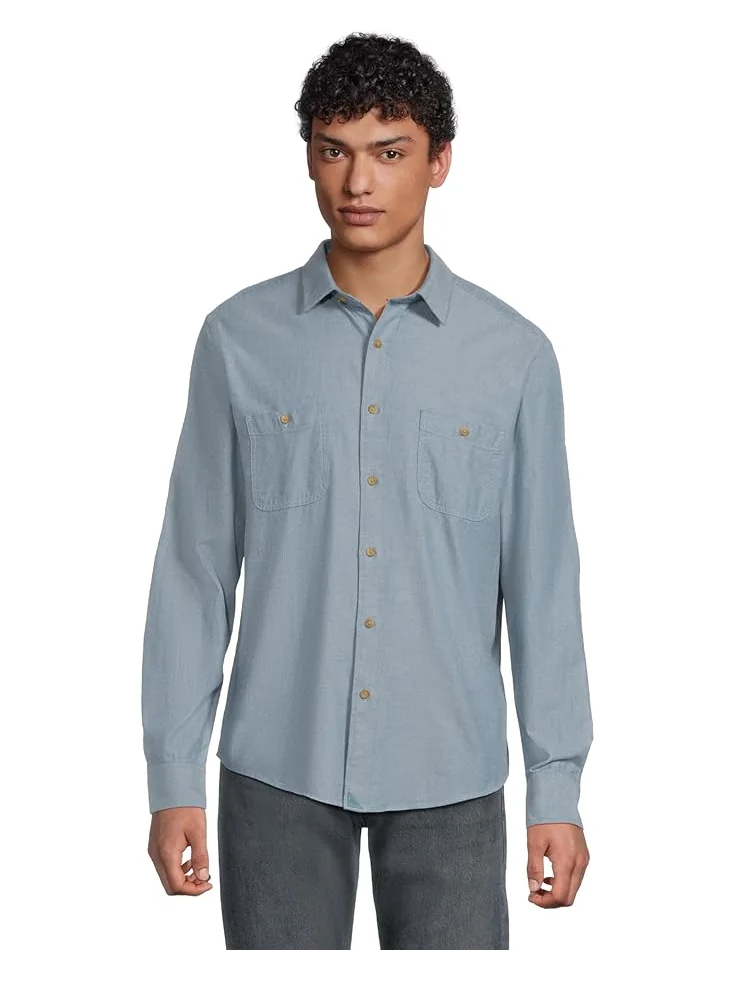 Мужская фланелевая рубашка UNTUCKit Long Sleeve Hemsworth — синий