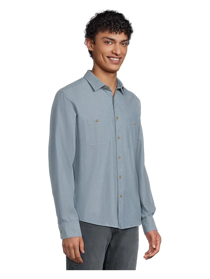 Мужская фланелевая рубашка UNTUCKit Long Sleeve Hemsworth — изображение 2 из 5, синий
