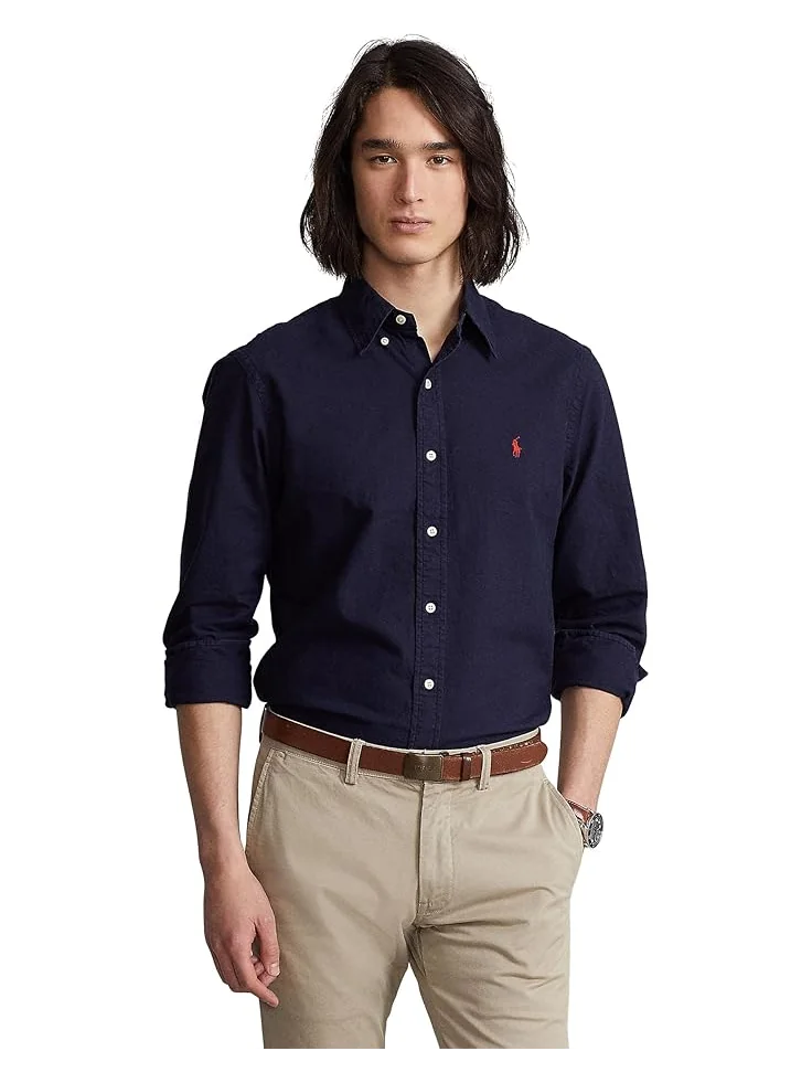 Мужская классическая рубашка Oxford Polo Ralph Lauren Classic Fit Garment Dyed