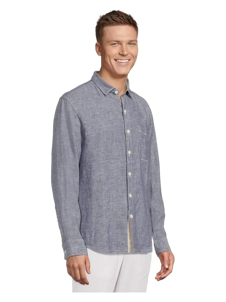 Мужская рубашка Tommy Bahama Long Sleeve Paradise Breezer — изображение 2 из 5, темно-синий