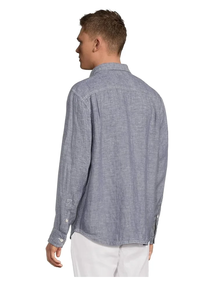 Мужская рубашка Tommy Bahama Long Sleeve Paradise Breezer — изображение 3 из 5, темно-синий