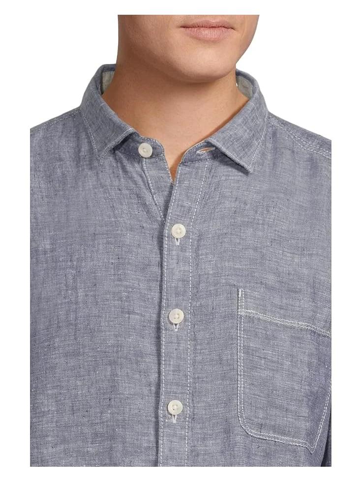 Мужская рубашка Tommy Bahama Long Sleeve Paradise Breezer — изображение 4 из 5, темно-синий