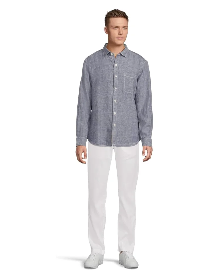 Мужская рубашка Tommy Bahama Long Sleeve Paradise Breezer — изображение 5 из 5, темно-синий