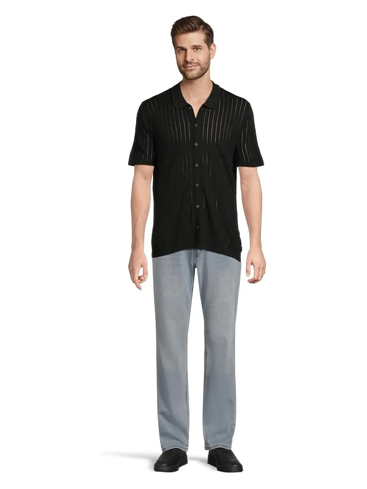 Мужская рубашка John Varvatos Moore Y2525F25 — изображение 5 из 5, черный