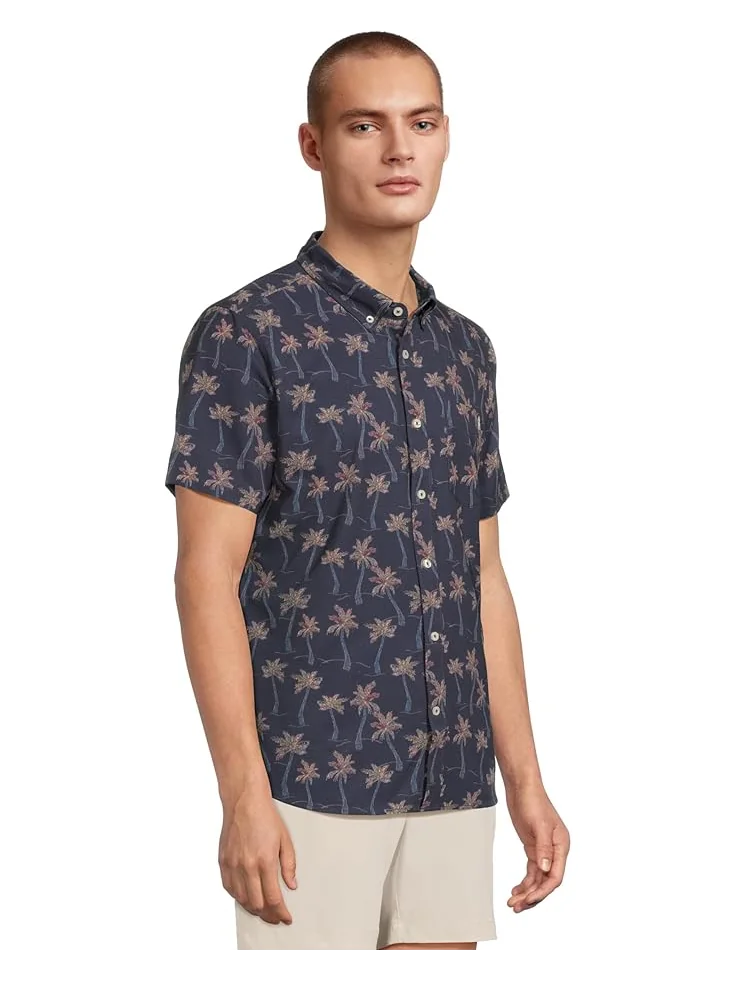Мужская рубашка Chubbies The Brushstroke Palms (Performance Friday Shirt) — изображение 2 из 5, темно-синий