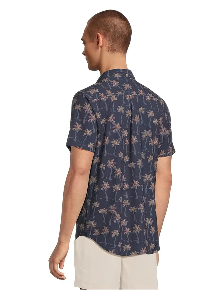 Мужская рубашка Chubbies The Brushstroke Palms (Performance Friday Shirt) — изображение 3 из 5, темно-синий