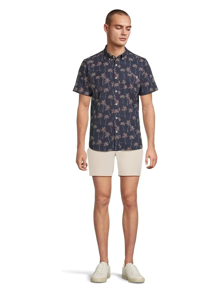 Мужская рубашка Chubbies The Brushstroke Palms (Performance Friday Shirt) — изображение 5 из 5, темно-синий