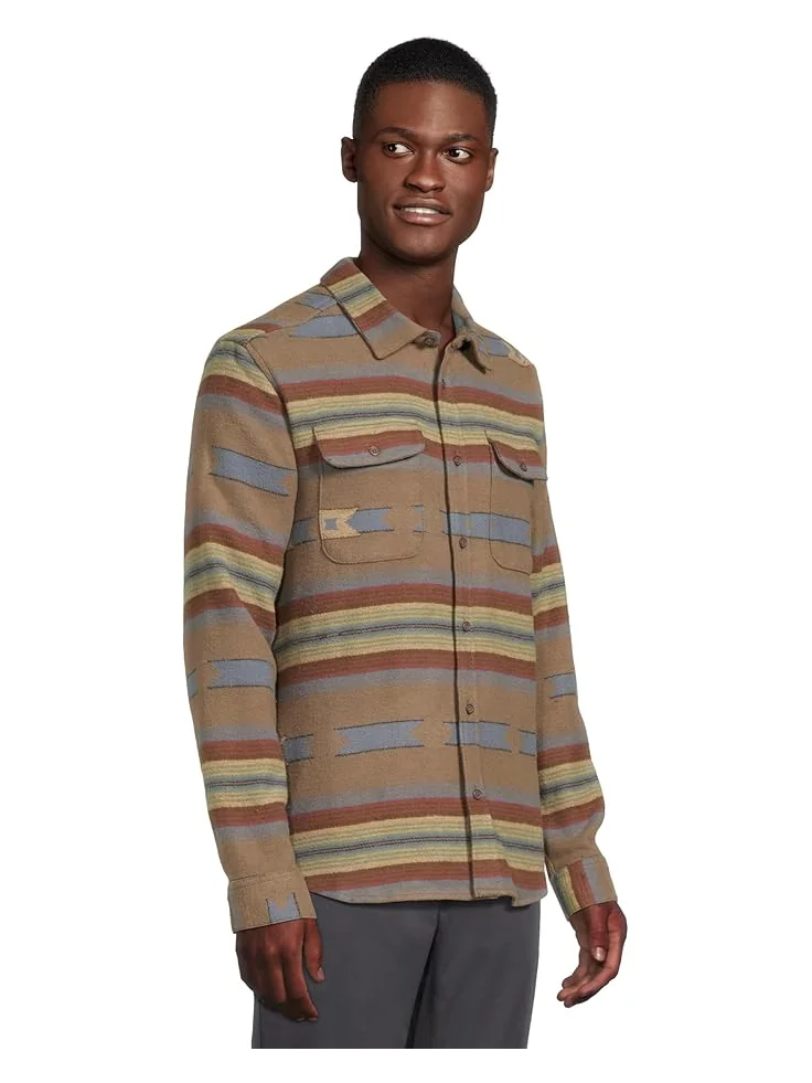 Мужская фланелевая рубашка RVCA Dayshift Blanket — изображение 2 из 5, грибной