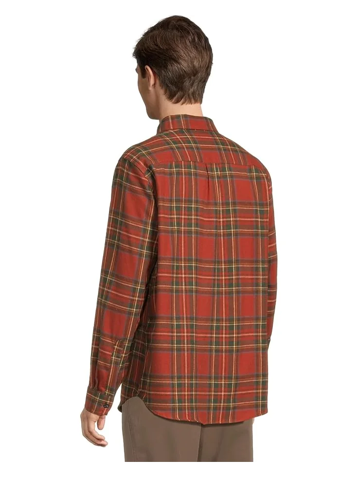 Мужская рубашка L.L.Bean Scotch Plaid Flannel Traditional Fit — изображение 3 из 5, серый