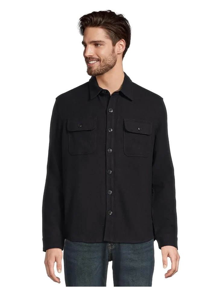Мужская рубашка L.L.Bean Signature Wool Workshirt Regular — изображение 1 из 5, темно-синий