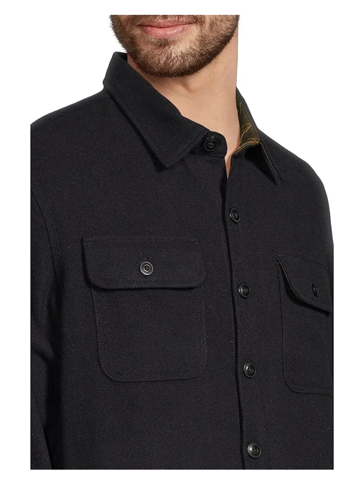 Мужская рубашка L.L.Bean Signature Wool Workshirt Regular — изображение 4 из 5, темно-синий