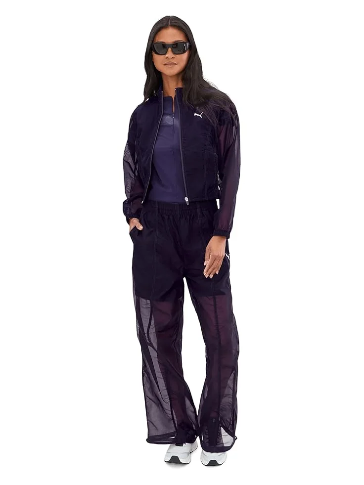 Женская футболка PUMA Dare To Slim Fit Half Zip Graphic — изображение 2 из 5, сливовый