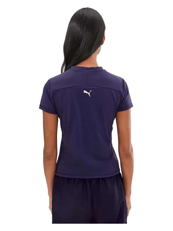 Женская футболка PUMA Dare To Slim Fit Half Zip Graphic — изображение 4 из 5, сливовый