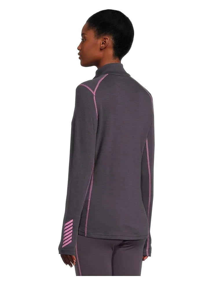 Женская футболка Helly Hansen Lifa Merino Midgra 1/2 Zip — изображение 3 из 5, синий