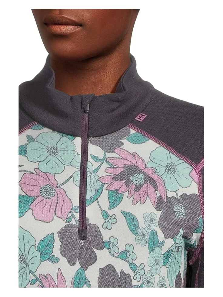 Женская футболка Helly Hansen Lifa Merino Midgra 1/2 Zip — изображение 4 из 5, синий