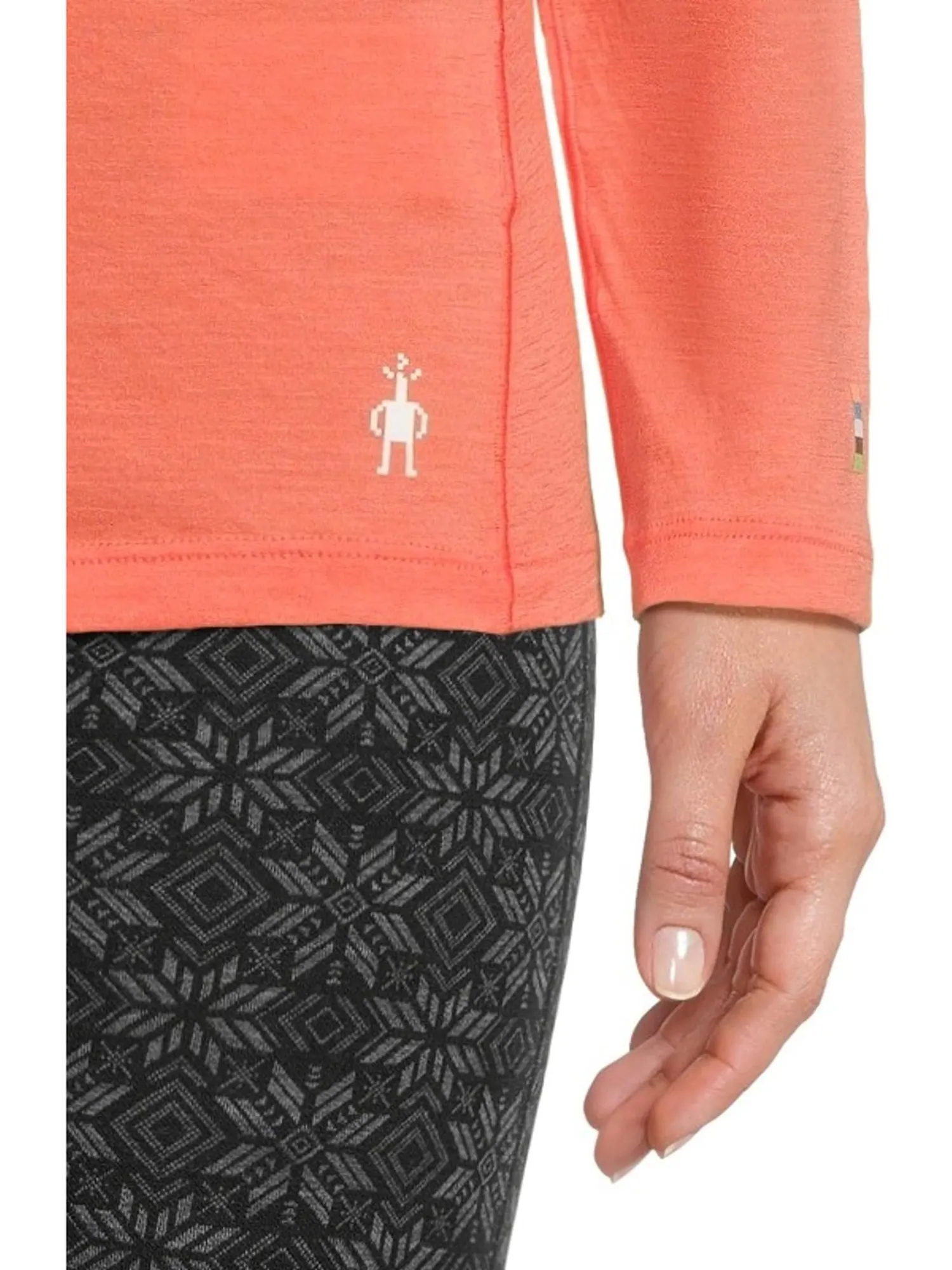 Лонгслив Smartwool Classic All-Season Merino Base Layer Long Sleeve — изображение 4 из 5, оранжевый
