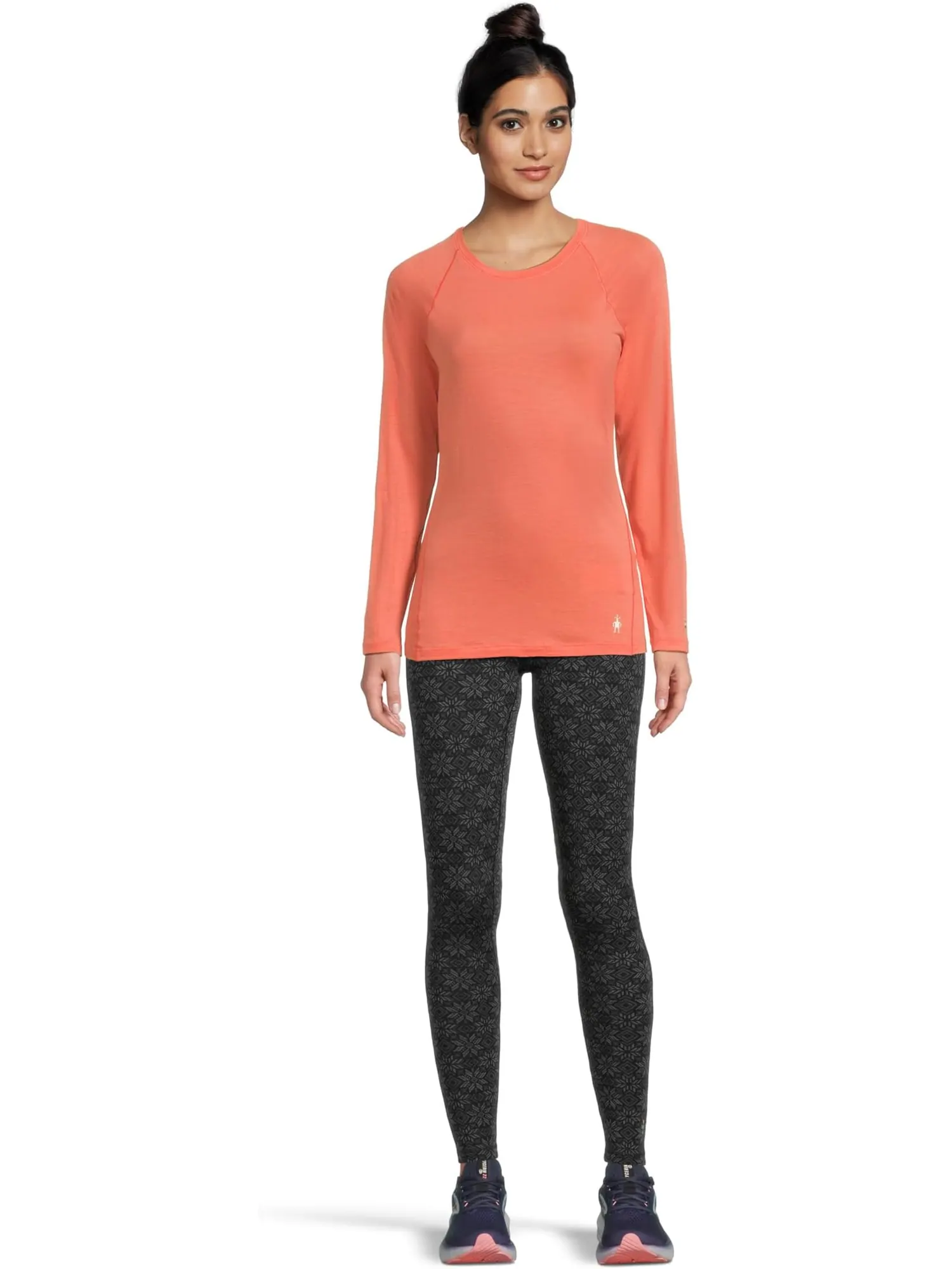 Лонгслив Smartwool Classic All-Season Merino Base Layer Long Sleeve — изображение 5 из 5, оранжевый