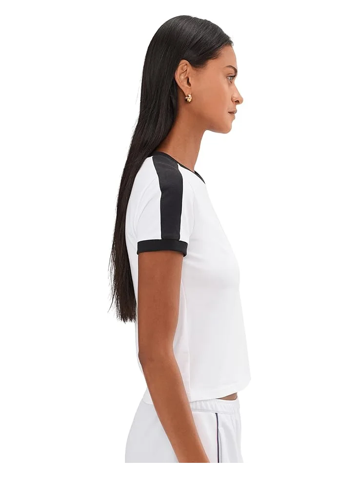 Женская футболка PUMA T7 Slim Fit — изображение 3 из 5, белый