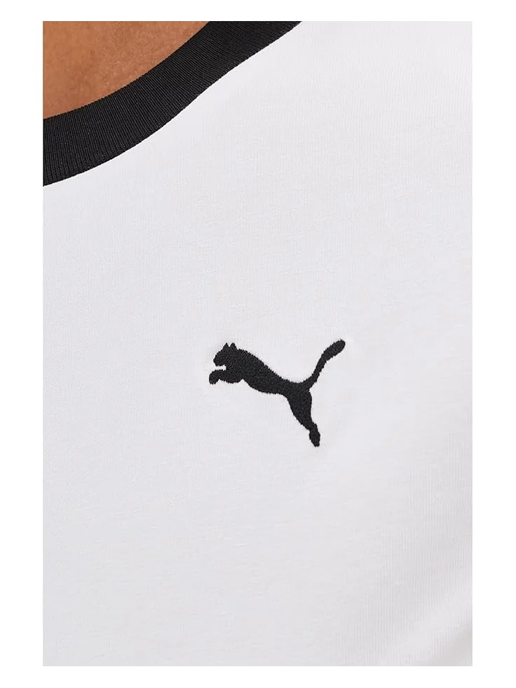 Женская футболка PUMA T7 Slim Fit — изображение 5 из 5, белый