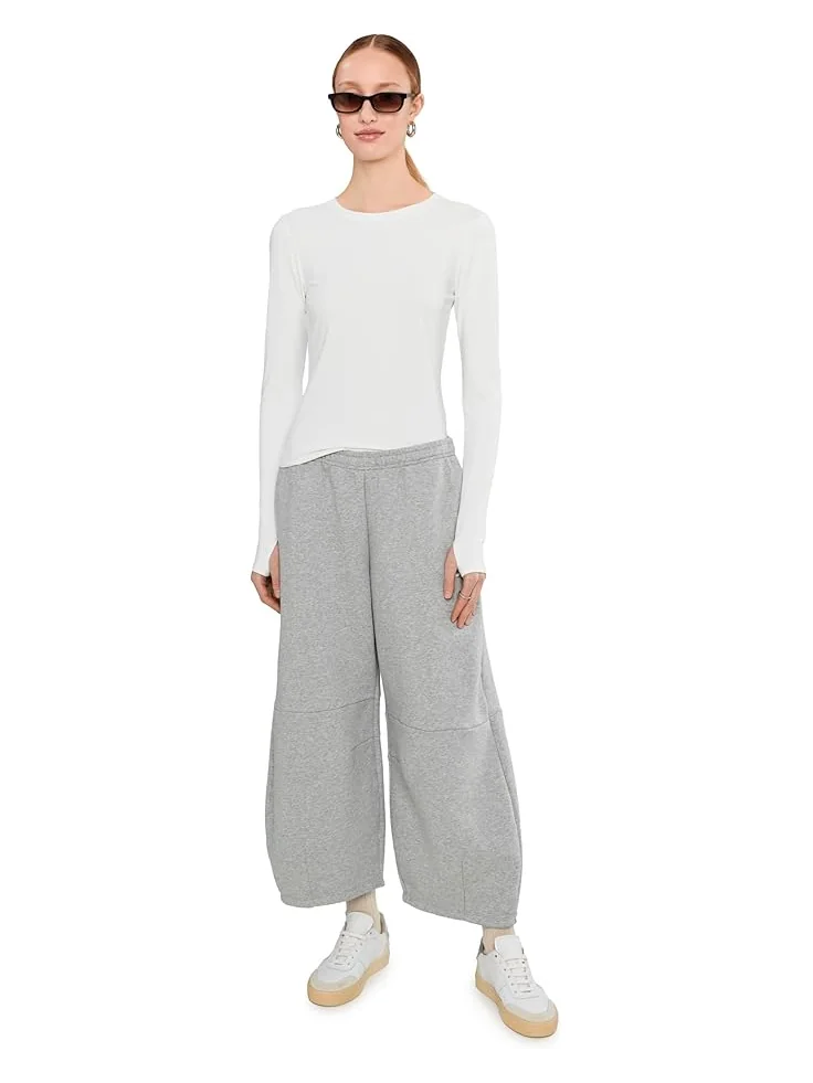 Женская футболка Splits59 Airweight Lite Long Sleeve Waist Length — изображение 2 из 5, белый