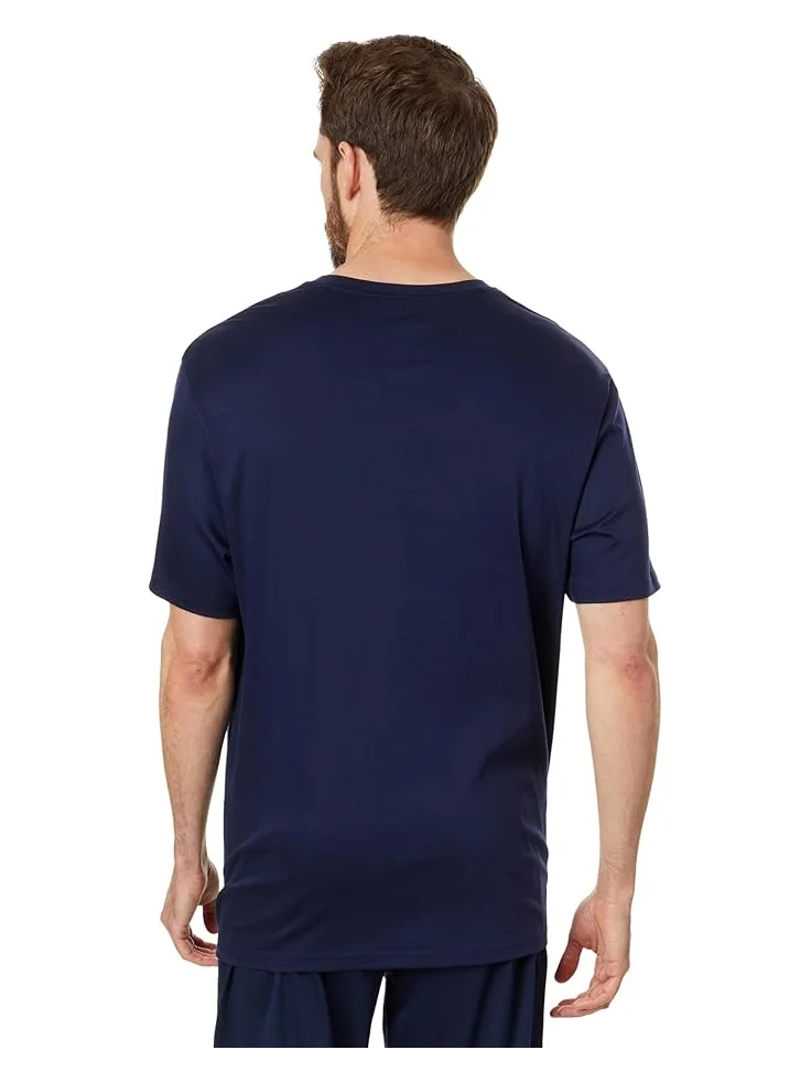 Мужская футболка с коротким рукавом Polo Ralph Lauren Mercerized Cotton — изображение 3 из 5, темно-синий