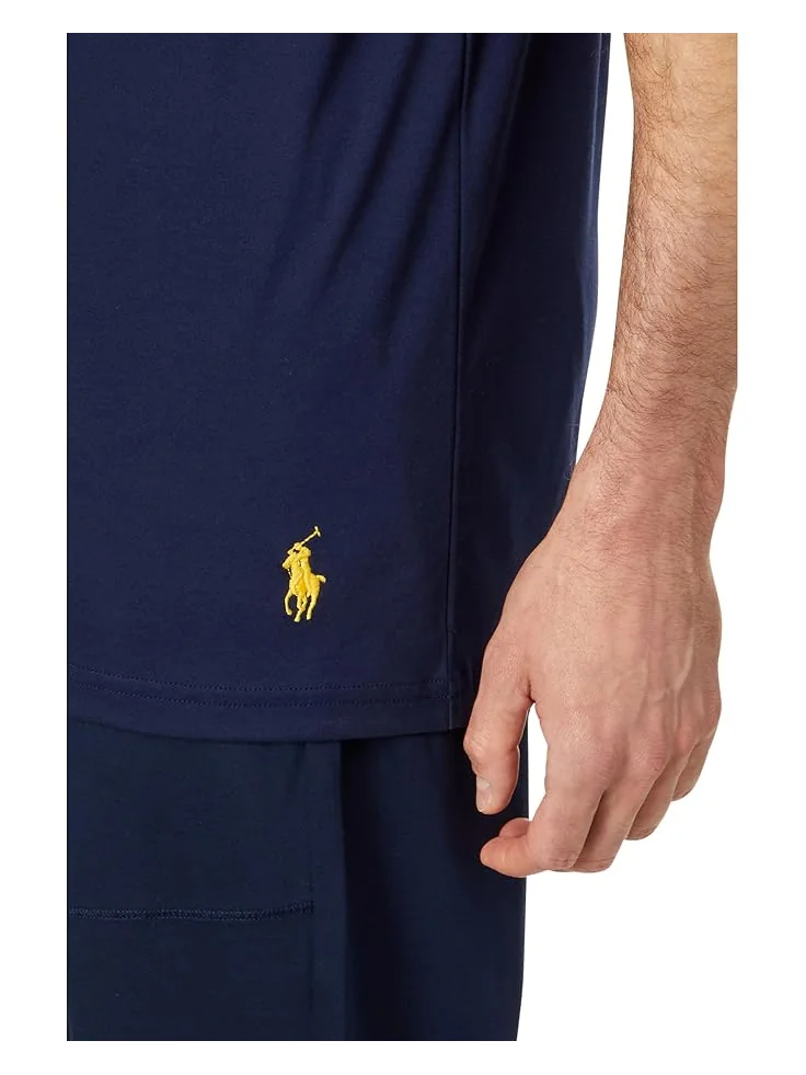 Мужская футболка с коротким рукавом Polo Ralph Lauren Mercerized Cotton — изображение 4 из 5, темно-синий