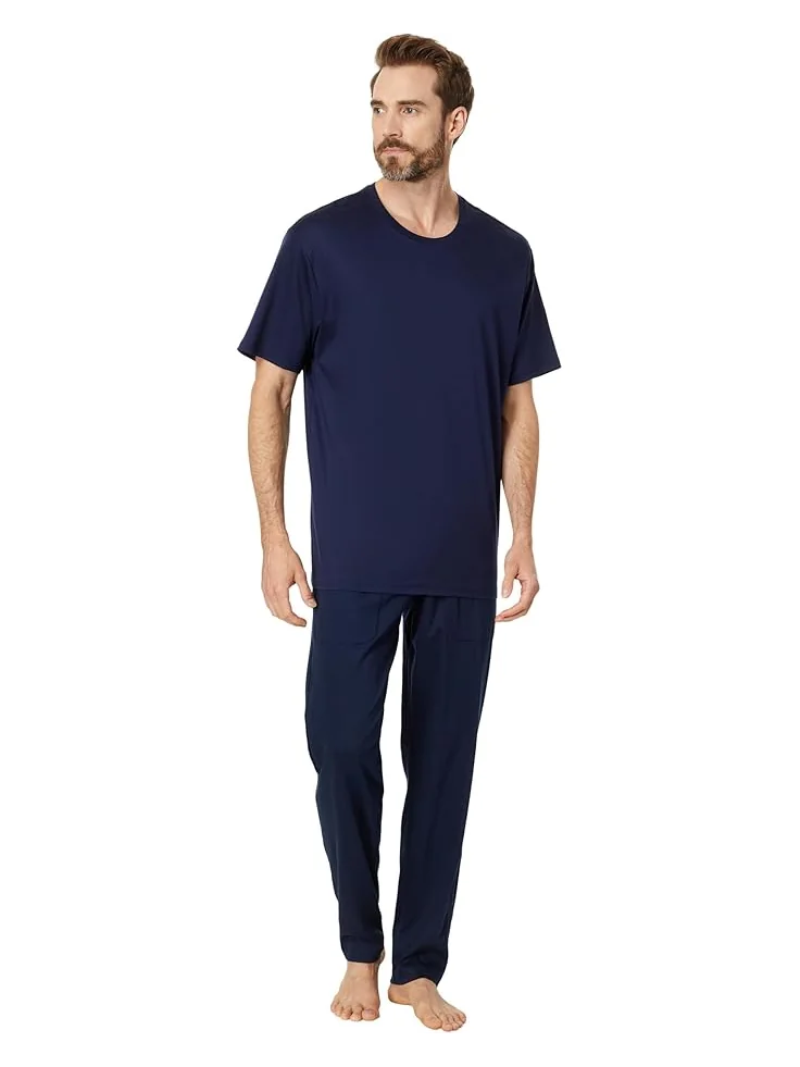 Мужская футболка с коротким рукавом Polo Ralph Lauren Mercerized Cotton — изображение 5 из 5, темно-синий