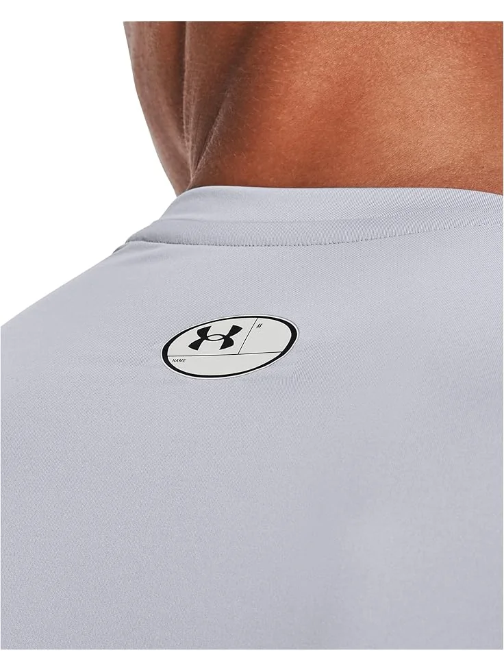 Мужская футболка Under Armour Heatgear Armour Compression — изображение 3 из 4, серый/черный