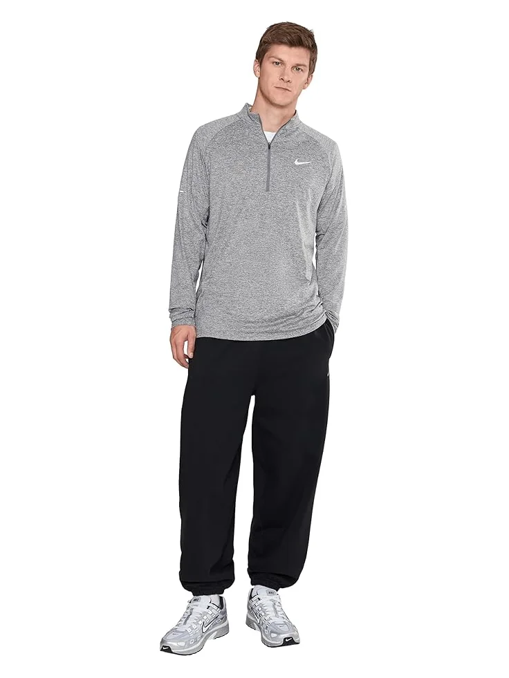 Мужская беговая футболка Nike Stride Dri-Fit 1/4-Zip — изображение 2 из 5, серый//серебристый
