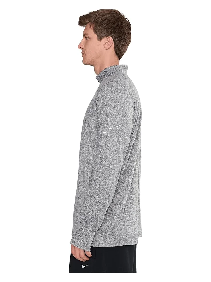 Мужская беговая футболка Nike Stride Dri-Fit 1/4-Zip — изображение 3 из 5, серый//серебристый