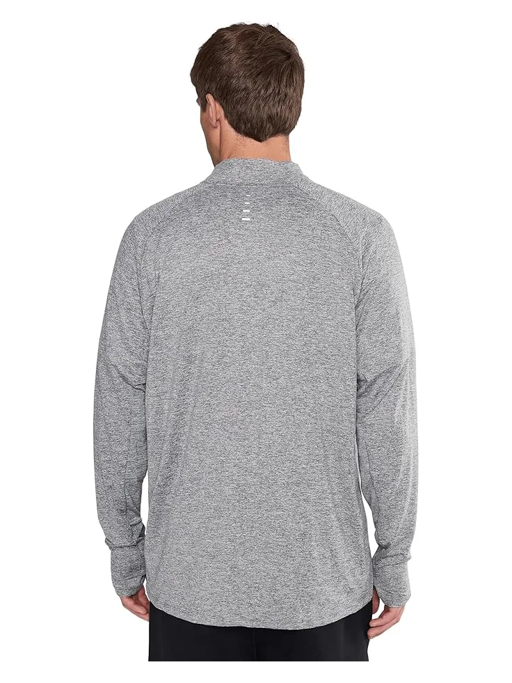 Мужская беговая футболка Nike Stride Dri-Fit 1/4-Zip — изображение 4 из 5, серый//серебристый
