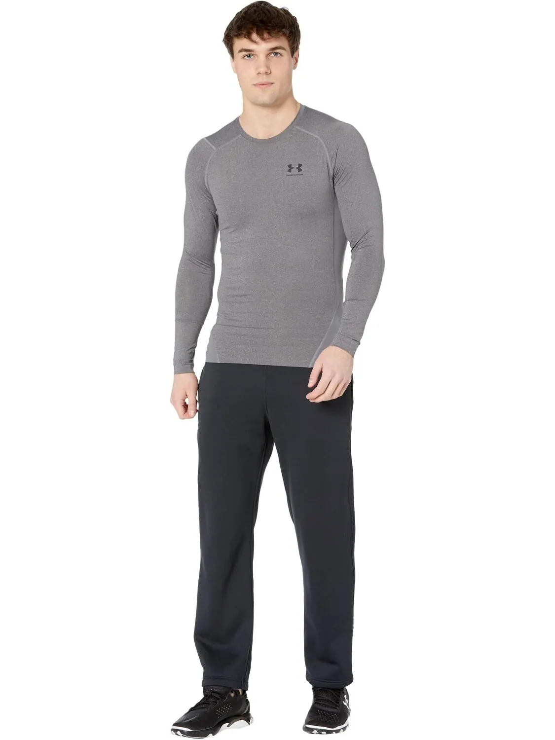 Компрессионный длинный рукав Heatgear Armor Under Armour — изображение 3 из 3, черный