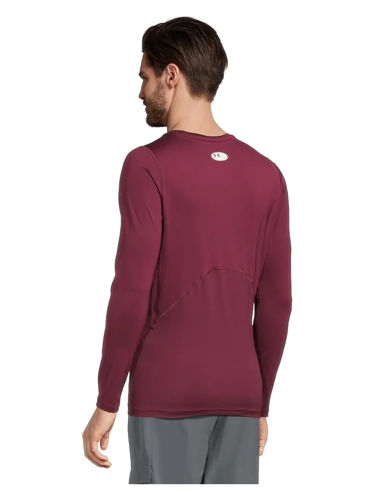 Мужская футболка Under Armour Heatgear Armour Compression Long Sleeve — изображение 3 из 5, белый