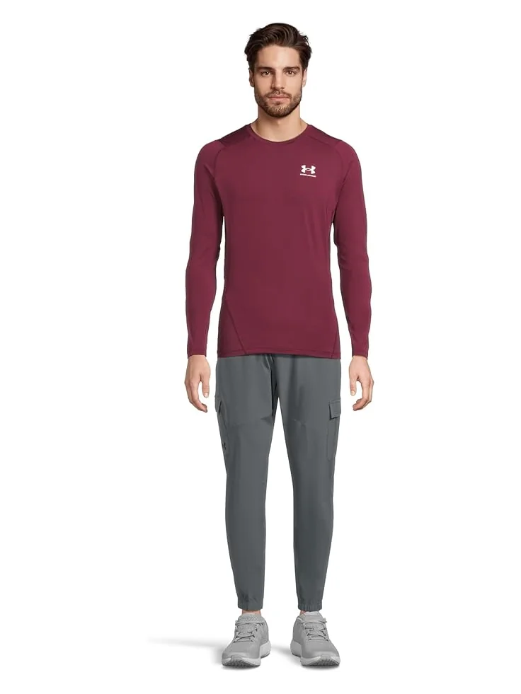 Мужская футболка Under Armour Heatgear Armour Compression Long Sleeve — изображение 5 из 5, белый