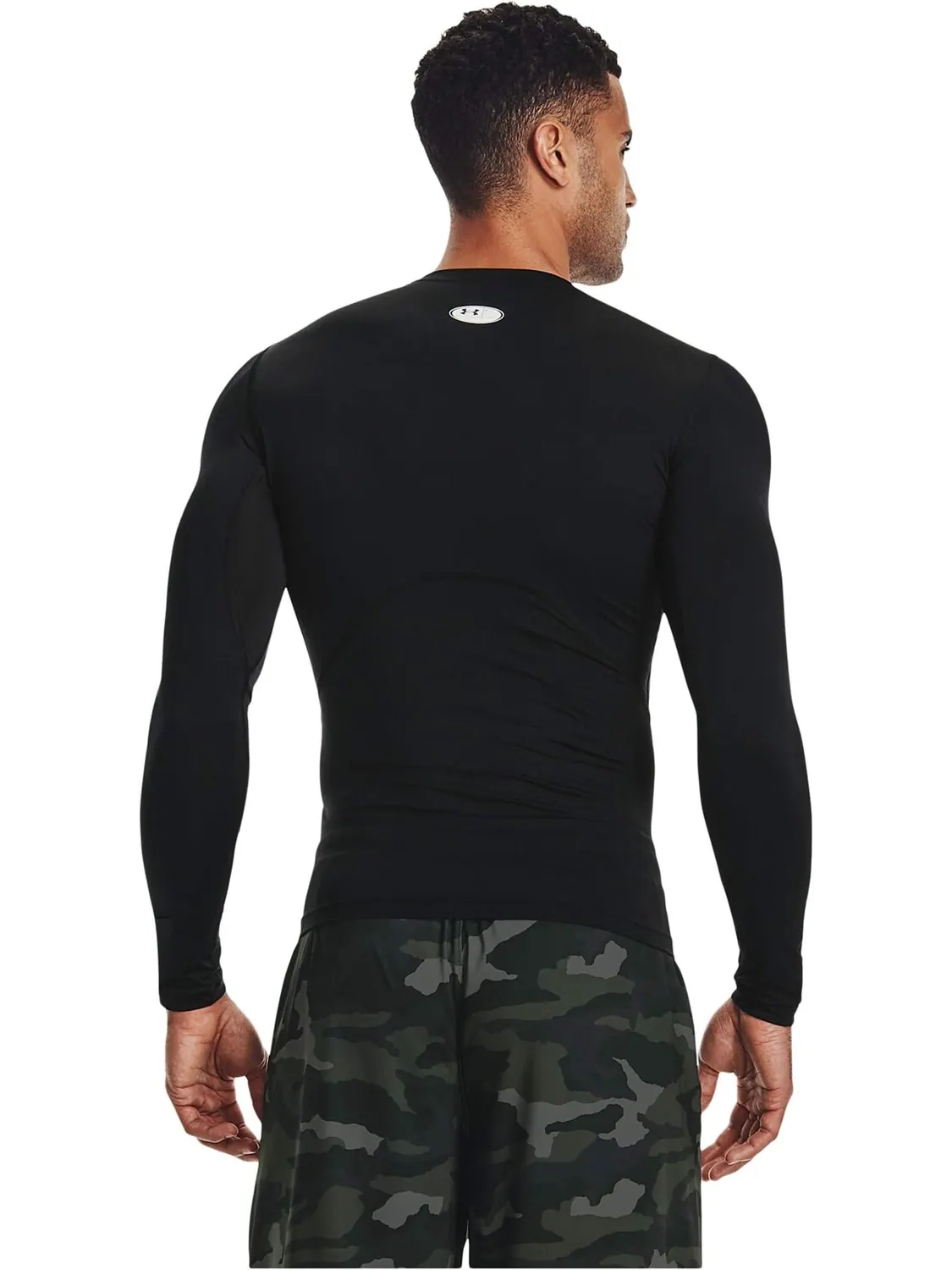 Компрессионный длинный рукав Heatgear Armor Under Armour — изображение 2 из 3, черный/белый